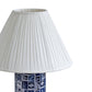Stamp Blue Pleated Table Lamp