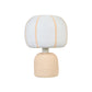 Margate Cotton Mache Table Lamp - Peach