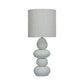 Pebble Cream Papier Mache Table Lamp