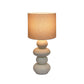 Pebble Cream Papier Mache Table Lamp