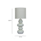 Pebble Cream Papier Mache Table Lamp