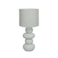 Pebble Cream Papier Mache Table Lamp
