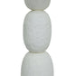 Pebble Cream Papier Mache Floor Lamp