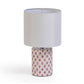Merlot White Capiz Shell Table Lamp