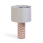 Lassy Pink Ribbon Capiz Shell Table Lamp