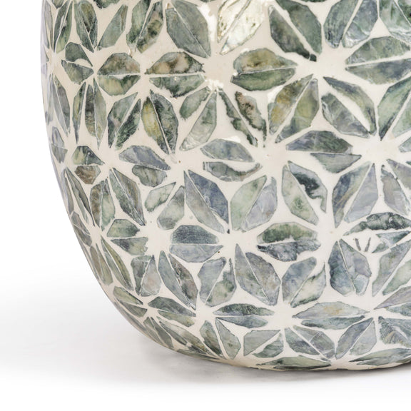 Yaya Green Capiz Shell Table Lamp