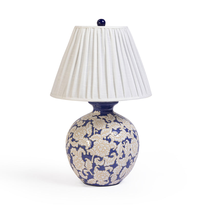 Diana Blue &amp; White Table Lamp