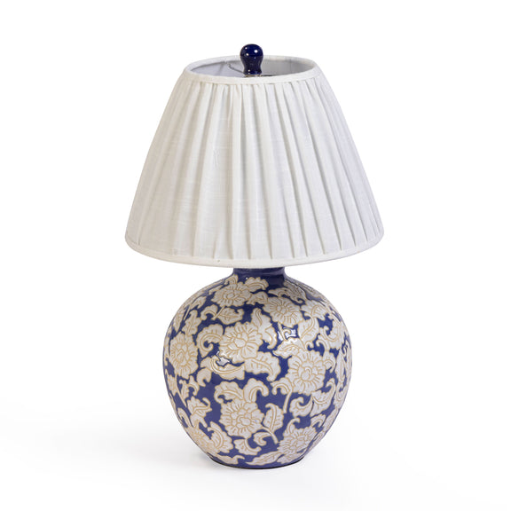 Diana Blue &amp; White Table Lamp