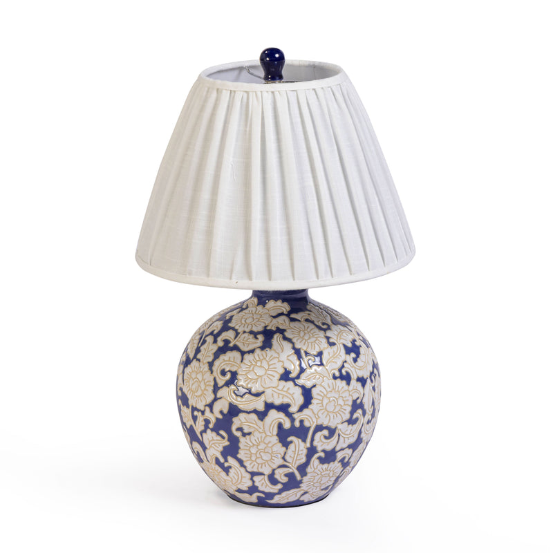 Diana Blue &amp; White Table Lamp