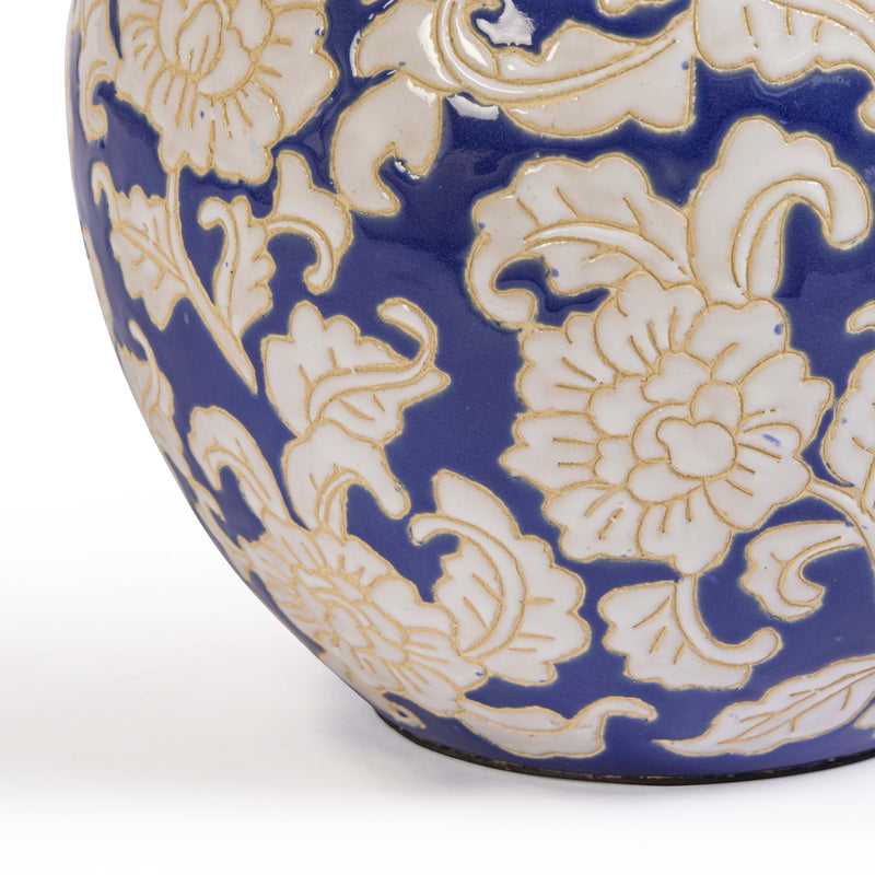 Diana Blue &amp; White Table Lamp