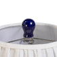 Diana Blue &amp; White Table Lamp