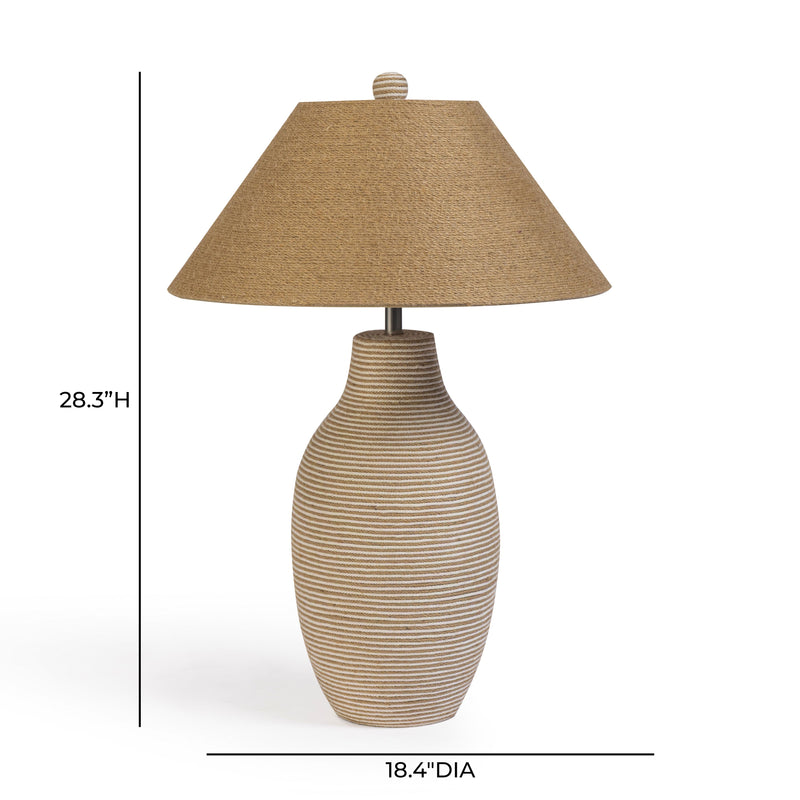 Tanga Natural Jute and Cotton Table Lamp