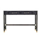 Amara Charcoal Rattan Desk
