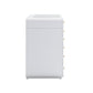 Hollywood 56" White Desk with LED Panel Vanity Mirror - Large