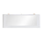Hollywood 56" White Desk with Vanity Mirror - Small