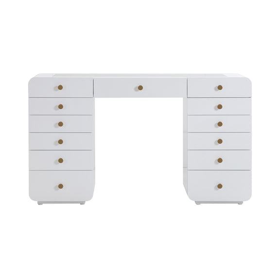 Hollywood White Vanity Desk