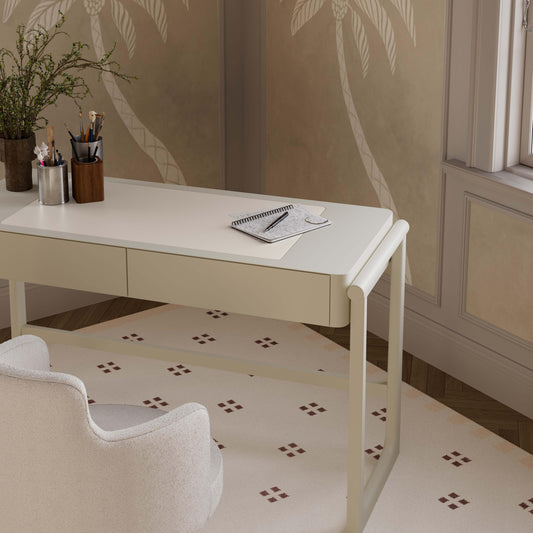 Alfalfa Taupe 2 Drawer Desk