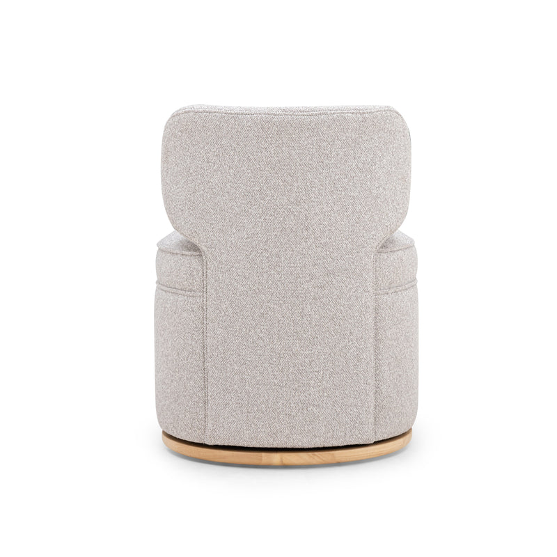 Amaya Grey Textured Performance Fabric Swivel Desk Chair