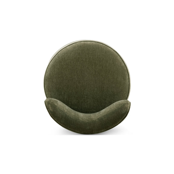 Amaya Green Upcycled Contract-Grade Chenille Swivel Desk Chair