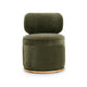Amaya Green Upcycled Contract-Grade Chenille Swivel Desk Chair