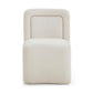 Dolce Performance Velvet Rolling Desk Chair - Cream