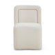 Dolce Performance Velvet Rolling Desk Chair - Cream