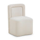 Dolce Performance Velvet Rolling Desk Chair - Cream