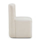 Dolce Performance Velvet Rolling Desk Chair - Cream