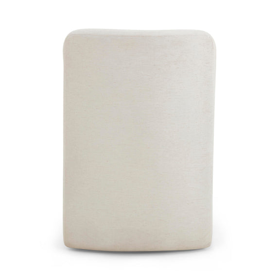 Dolce Performance Velvet Rolling Desk Chair - Cream
