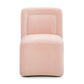 Dolce Performance Velvet Rolling Desk Chair - Pink
