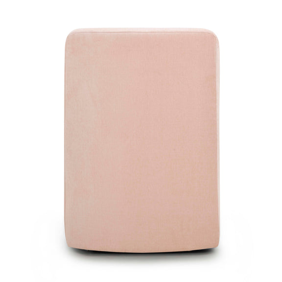 Dolce Performance Velvet Rolling Desk Chair - Pink