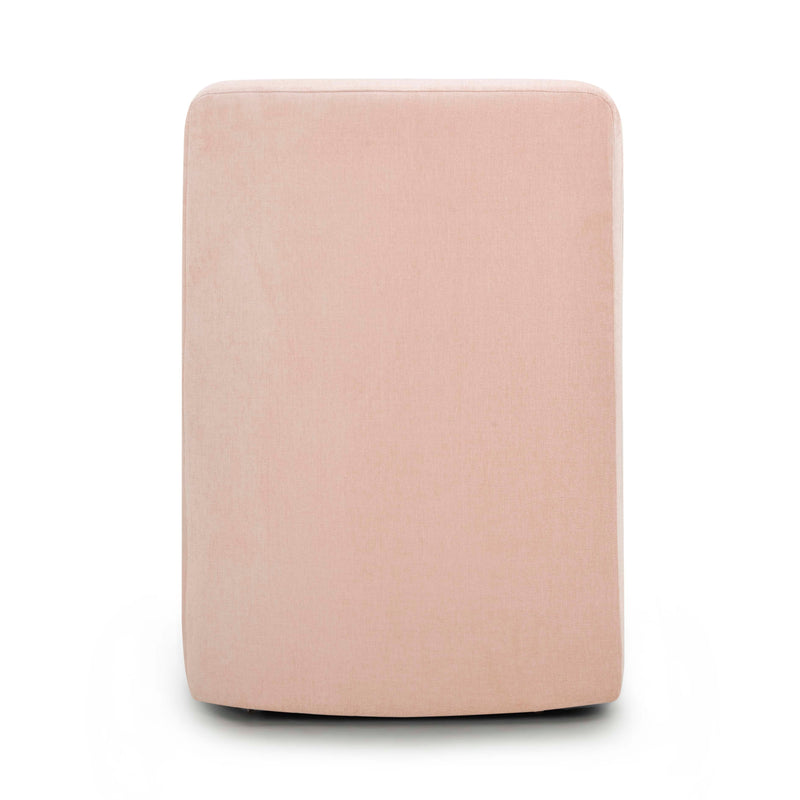 Dolce Performance Velvet Rolling Desk Chair - Pink