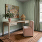 Dolce Performance Velvet Rolling Desk Chair - Pink