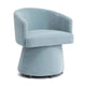 Kristen Faded Blue Upcycled Chenille Rolling Desk Chair