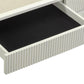 Sarah 55" Cream 2-Drawer Executive Work Desk