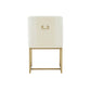 Lisa Cream Pleated Velvet Dining Chair