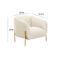 Kandra Cream Velvet Accent Chair