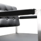 Director Black Performance Vegan Leather and Stainless Steel Counter Stool