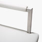 Director White Performance Vegan Leather and Stainless Steel Counter Stool