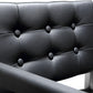 Director Black Performance Vegan Leather and Stainless Steel Barstool