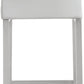 Denmark White Performance Vegan Leather and Stainless Steel Counter Stool - Set of 2