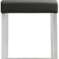 Denmark Grey Performance Vegan Leather and Stainless Steel Counter Stool - Set of 2