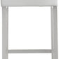 Denmark White Performance Vegan Leather and Stainless Steel Barstool - Set of 2