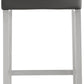 Denmark Grey Performance Vegan Leather and Stainless Steel Barstool - Set of 2