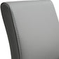 Denmark Grey Performance Vegan Leather and Stainless Steel Barstool - Set of 2