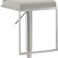 Amalfi Performance Vegan Leather Adjustable Stool - Light Grey