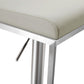 Amalfi Performance Vegan Leather Adjustable Stool - Light Grey