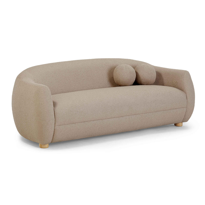 Judy Light Brown Boucle Sofa