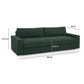 Beckham 96" Performance Chenille Sofa - Green