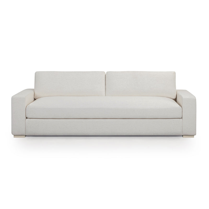 Beckham 96" Upcycled Performance Chenille Sofa - Cream